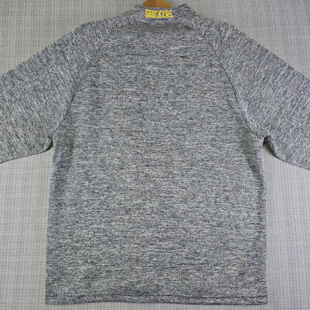 NWT Wichita State Shockers Quarter Zip Pullover Mens XL Gray Knit Champion NEW